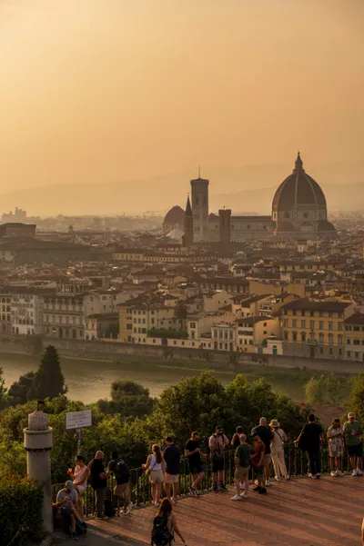 Florence sunset viewpoint