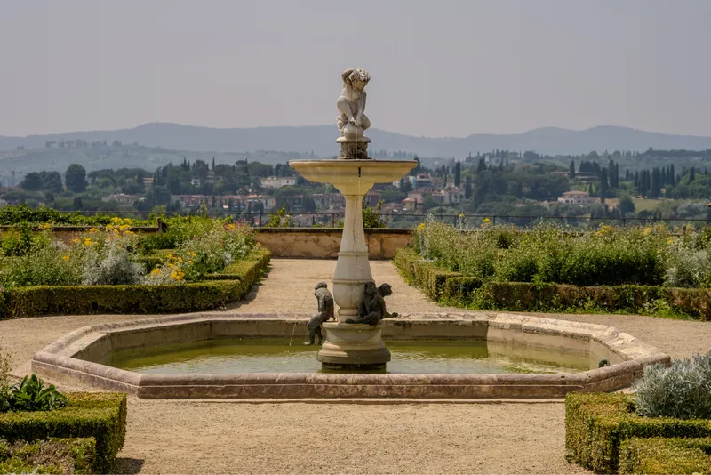 Tuscan garden fountain
